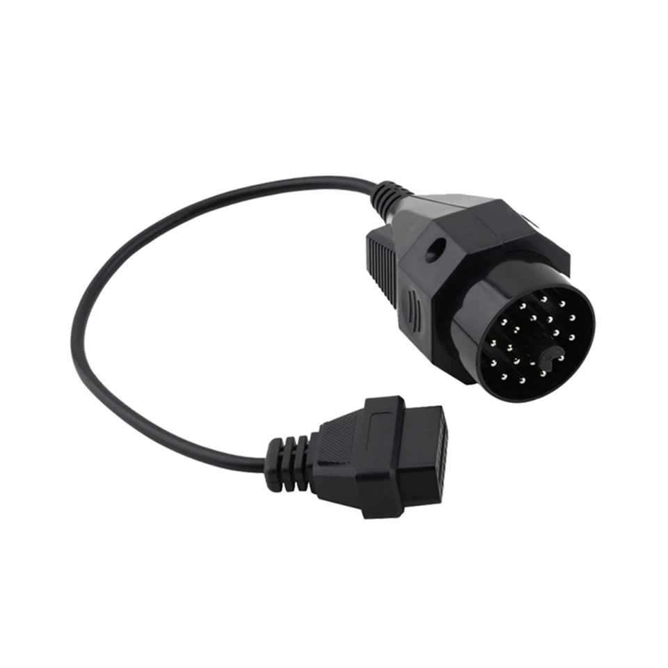 Car OBD Extension Cable OBD II Adapter for BMW 20 pin to OBD2 16 PIN Female Connector e36 e39 X5 Z3 for BMW 20pin to 16pin