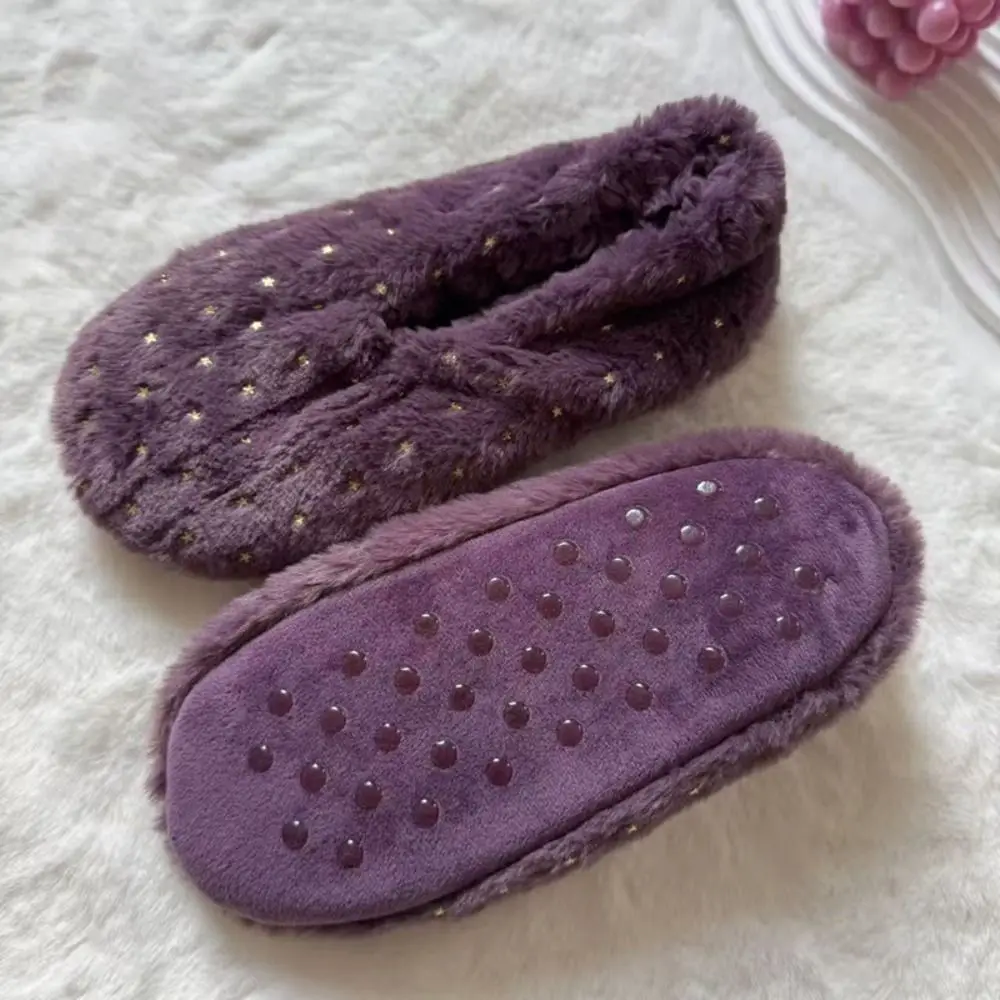 Calzini termici spessi a pois semplici a stella antiscivolo in pile di corallo calzino caldo invernale scaldapiedi calze da pavimento calzini di peluche invernali