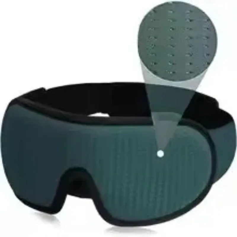 1PCS Breathable Shading Green 3D Sleeping Eye Mask  Hot Sales Eye Mask Adjustable Strap Sleep Mask Padded Travel Rest