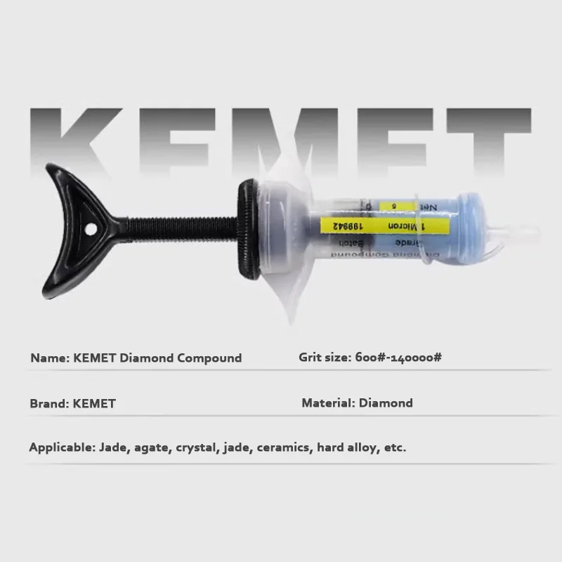 1PCS แหล่งกำเนิดสินค้า KEMET Abrasive Paste Polishing Paste Compound Kemet หล่อลื่นของเหลวและน้ำมันความสามารถในการละลาย Lapping Paste