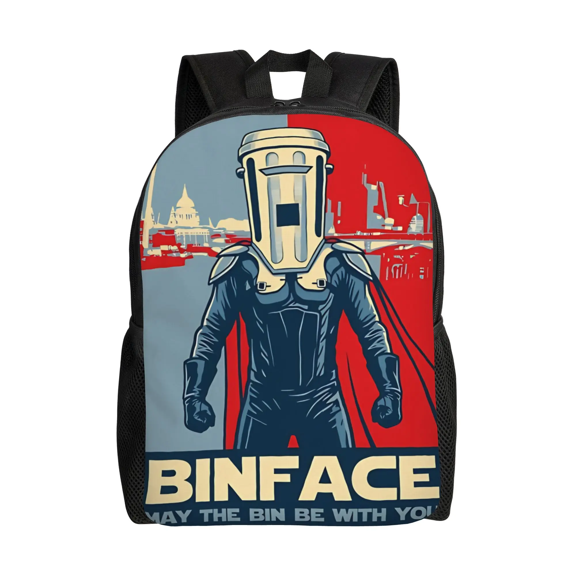 Vote Binface UK Political Humour Backpack for Men Women Cool High School Daypack  Laptop Canvas Bags Lightweight