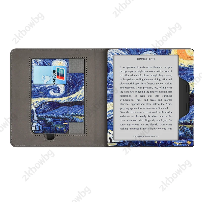 Etui ze skóry PU z funkcją podstawki do Kindle Oasis 10. / 9. generacji (2019 / 2017) z paskiem na rękę, funkcją usypiania/wybudzania i inteligentnym zamknięciem. — zdjęcie produktu 5