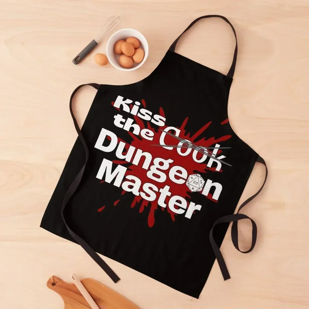 

Kiss the Cook Dungeon Master Apron Novelties Kitchen And Home Waterproof Kitchen Woman Apron