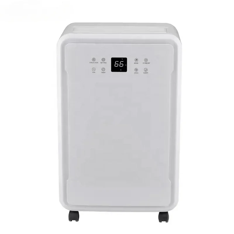 50L/day Mini Home Dehumidifier with Removable Water Tank and Washable Air Filter Lar Capacity Air Dehumidifier