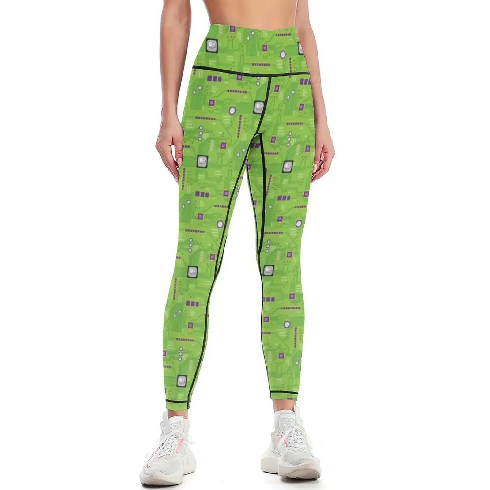 

Circuit Board ABC 123 Leggings Women's push up for physical joggers for jogging pants Womens Leggings