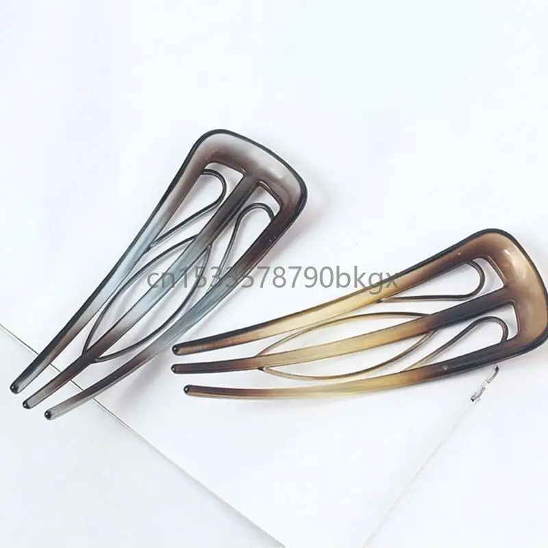 

6pcs Unique French Hair Clip with 3 Internal Teeth Designs For Women’s Vintage Hairstyles And Daily Fashion Needs J78E