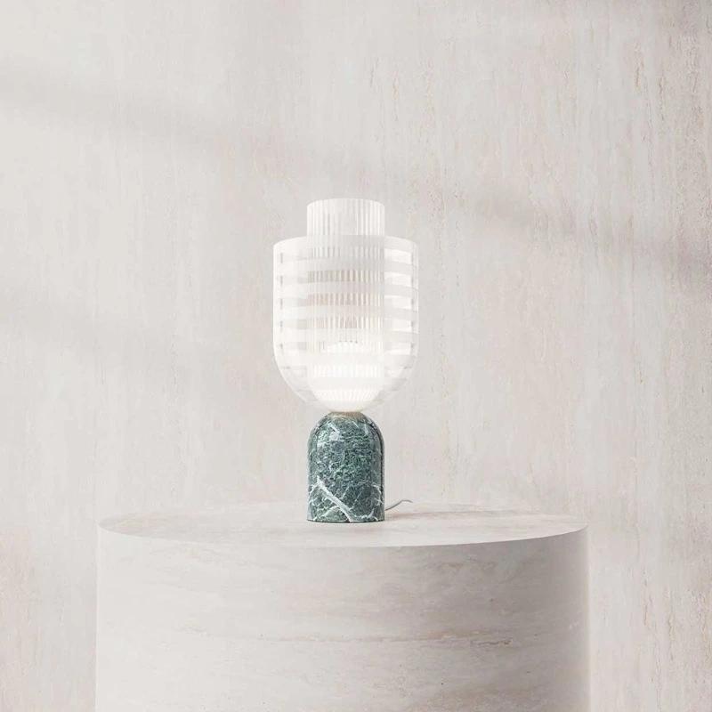 

Bedroom, fashion, decoration, glass, lamp, bedside, marble