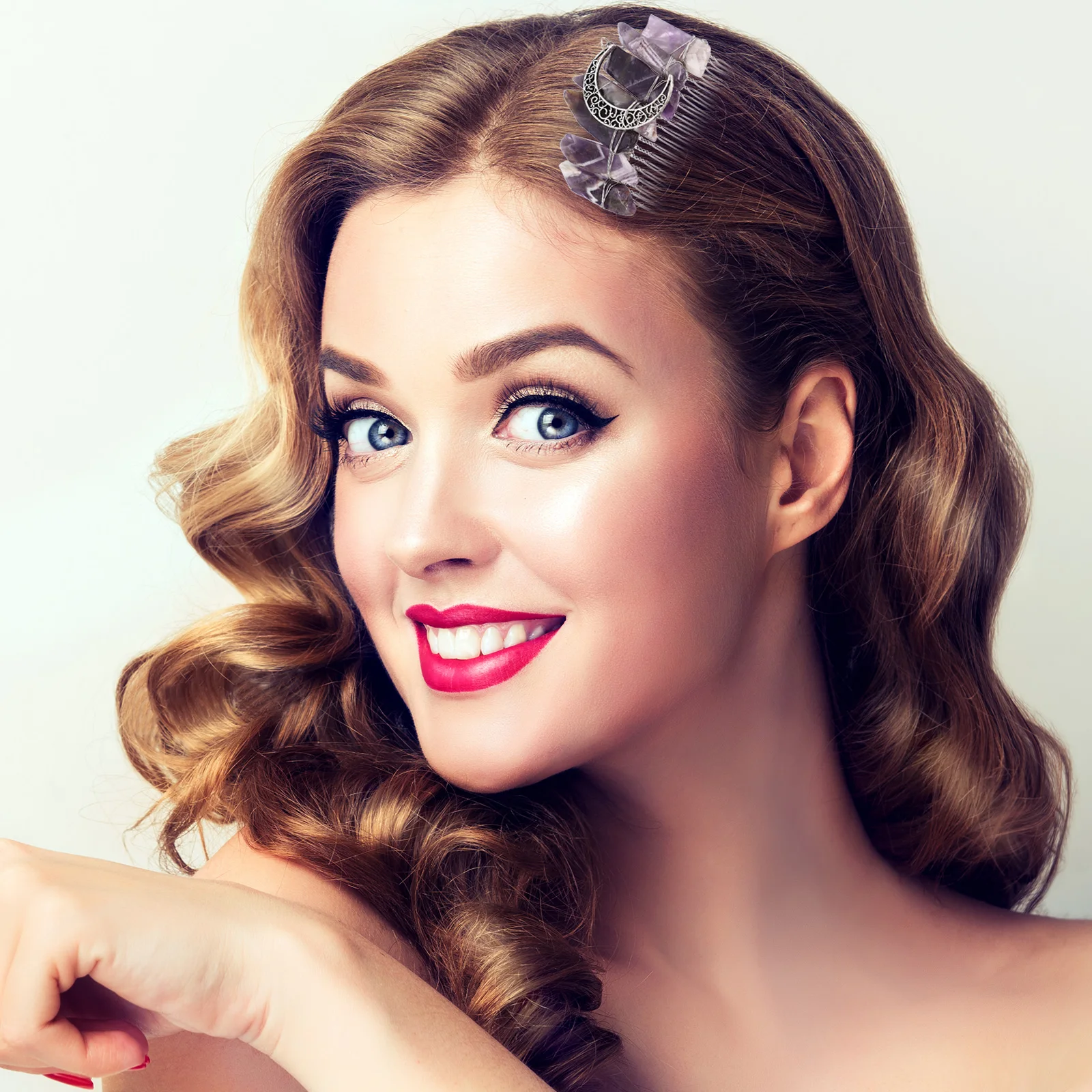 

Fashionable Crystal Hair Comb Delicate Headdress for Women Wedding Prom Party Special Occasions Hair Comb