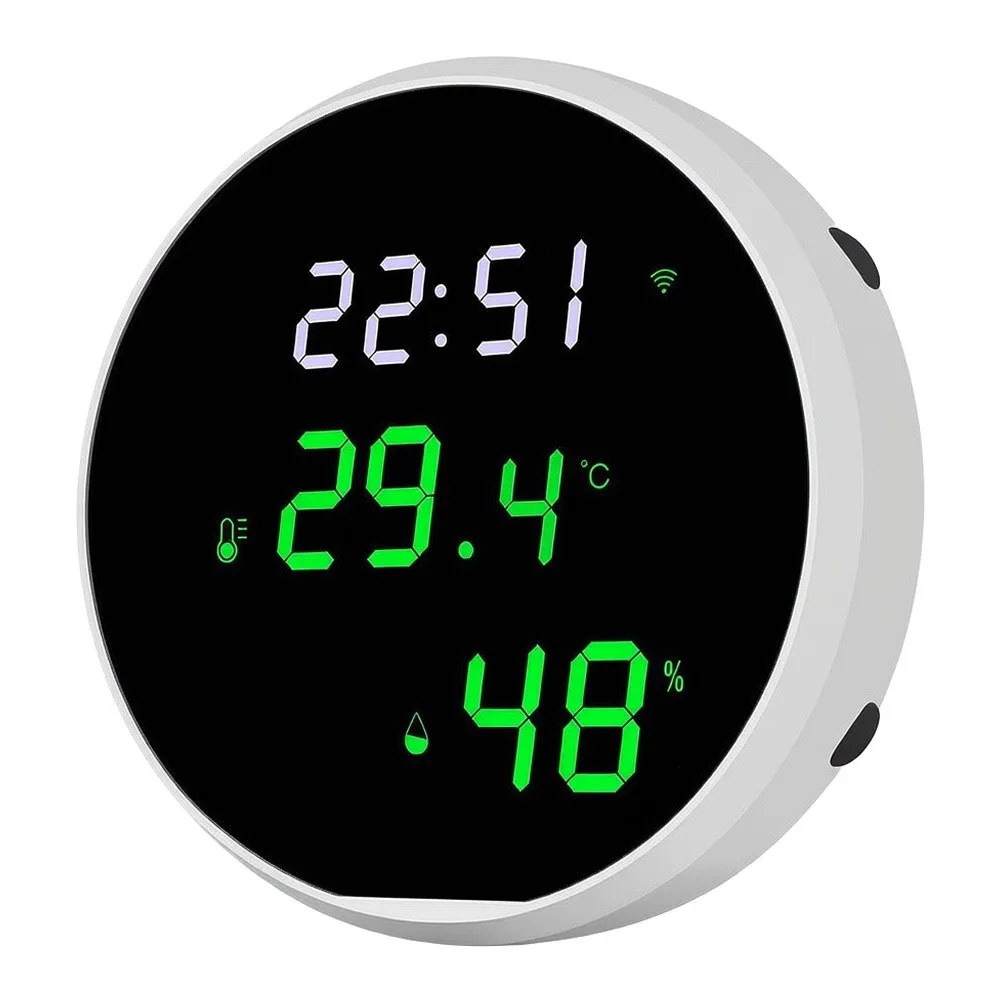 WiFi for enabled for LED mirror screen temperature and humidity monitoring disturbance free function offline reminder