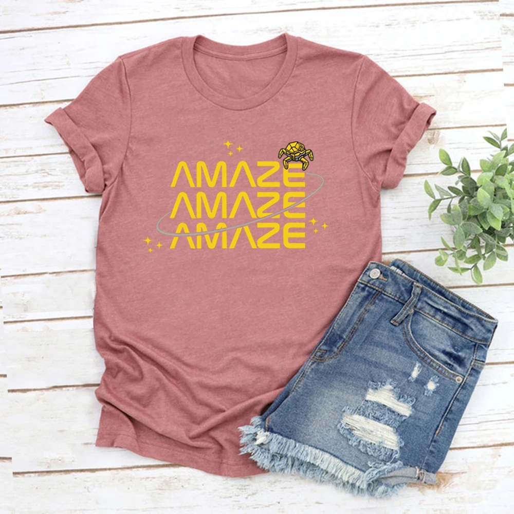 Amaze Amaze Amaze T-Shirt Project Hail Mary Rocky Shirt Unisex Grafik-T-Shirts Kurzarm Casual T-Shirt Tops Geschenk für Buchliebhaber – Detail 6
