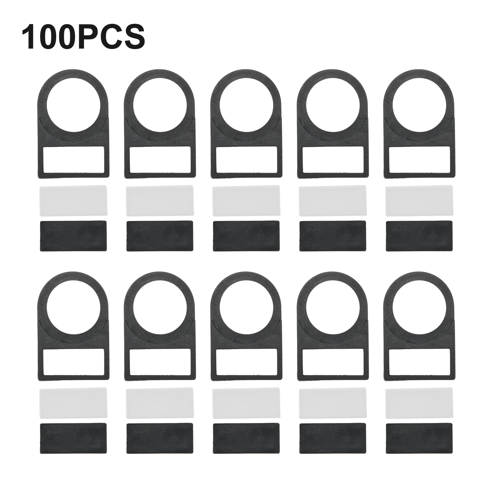 100pcs Push Button Switch Panel Label Frame for 22mm Mounting Size Plastic Material Designed to Organize Push Button Functions
