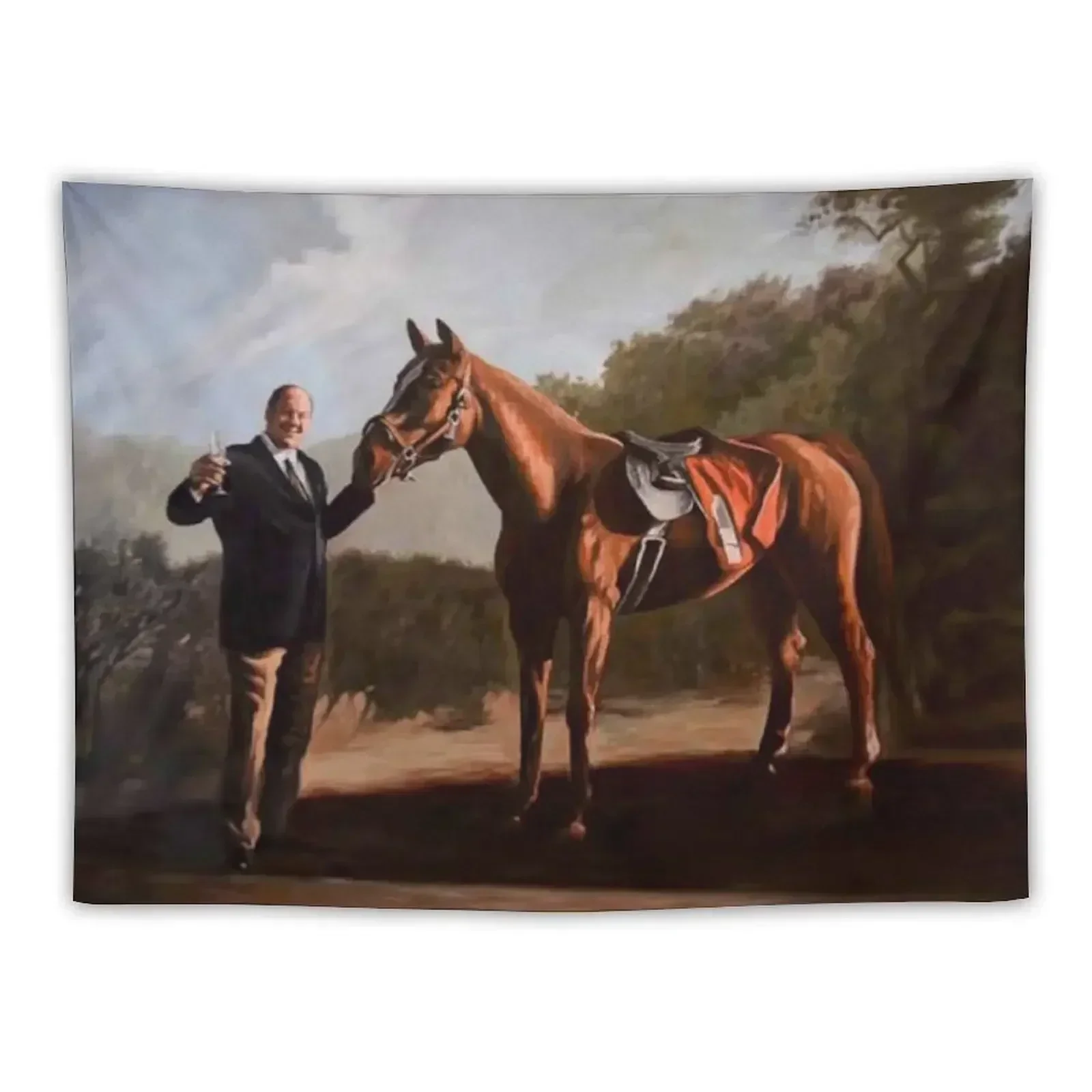 

Tony Soprano with horse Tapestry Bedrooms Decor On The Wall Wall Mural Aesthetic Home Decor Tapestry