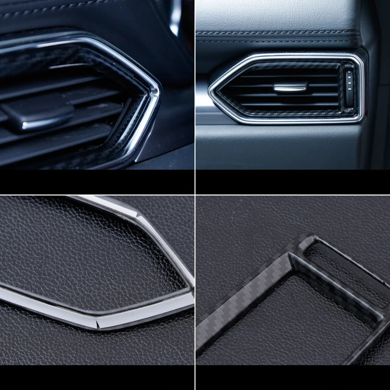 For Mazda CX-5 CX5 CX 5 2017 2018 2019 2020 2021 Car Dashboard Air Vent Trim Cover Outlet Bezel Frame Garnish Molding Surround