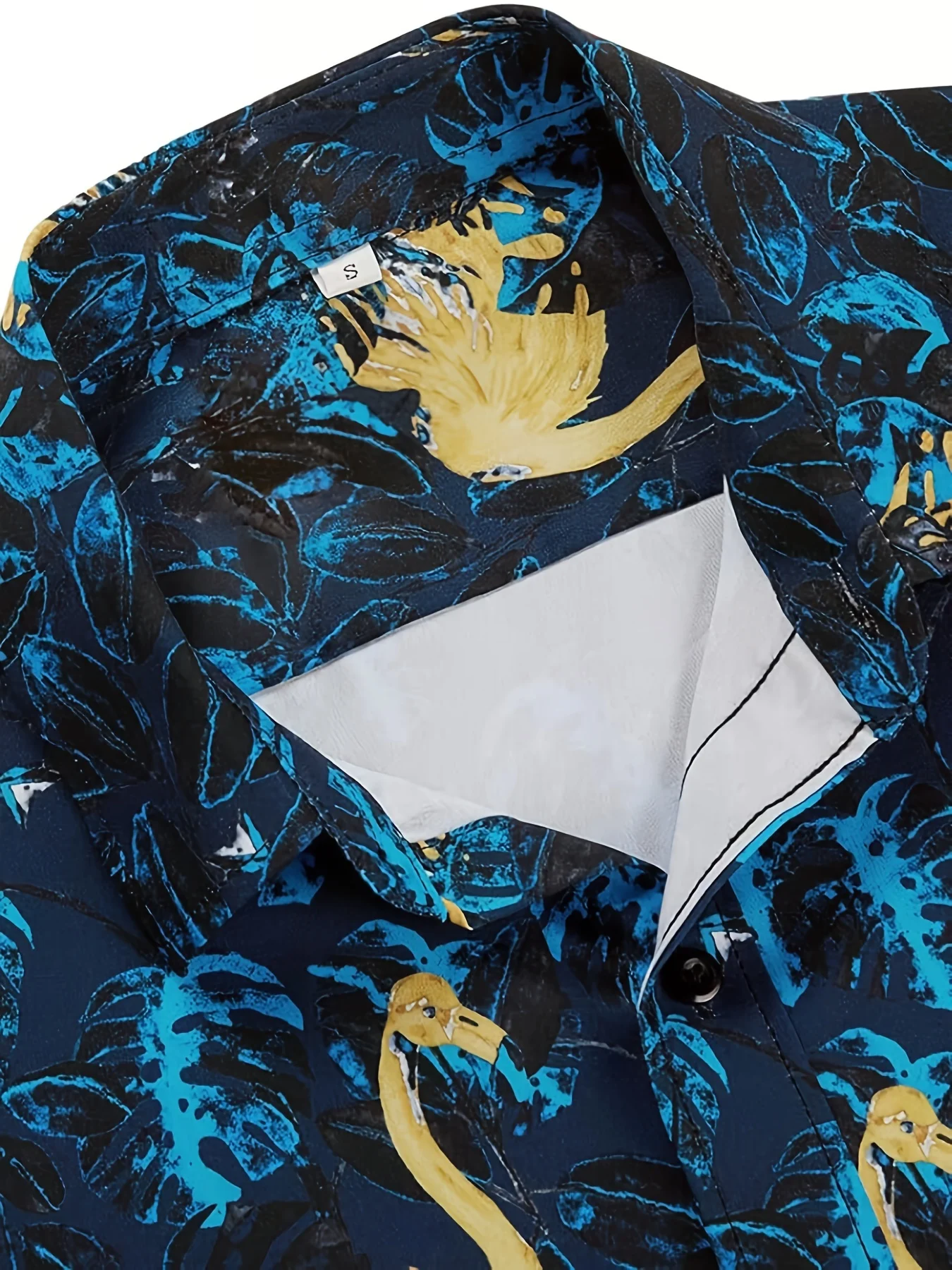 Camisa informal de manga corta con botones para hombre, ropa con estampado de sombra de Palma, Boutique, verano, 2024