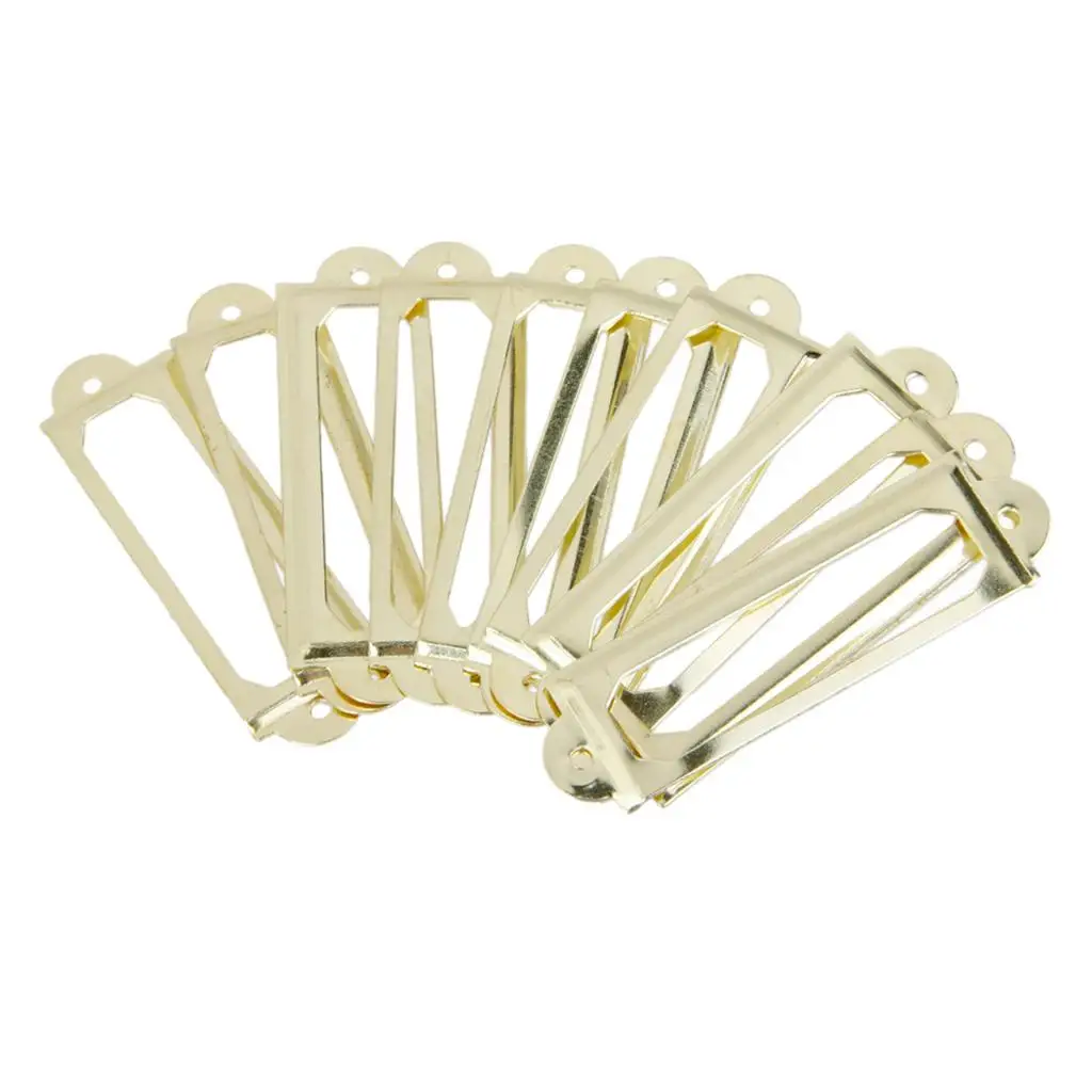 Retro Iron Label Tag Pull Handle File Name Holder Plate for Organizing Cabinet Drawer Jewelry Chest