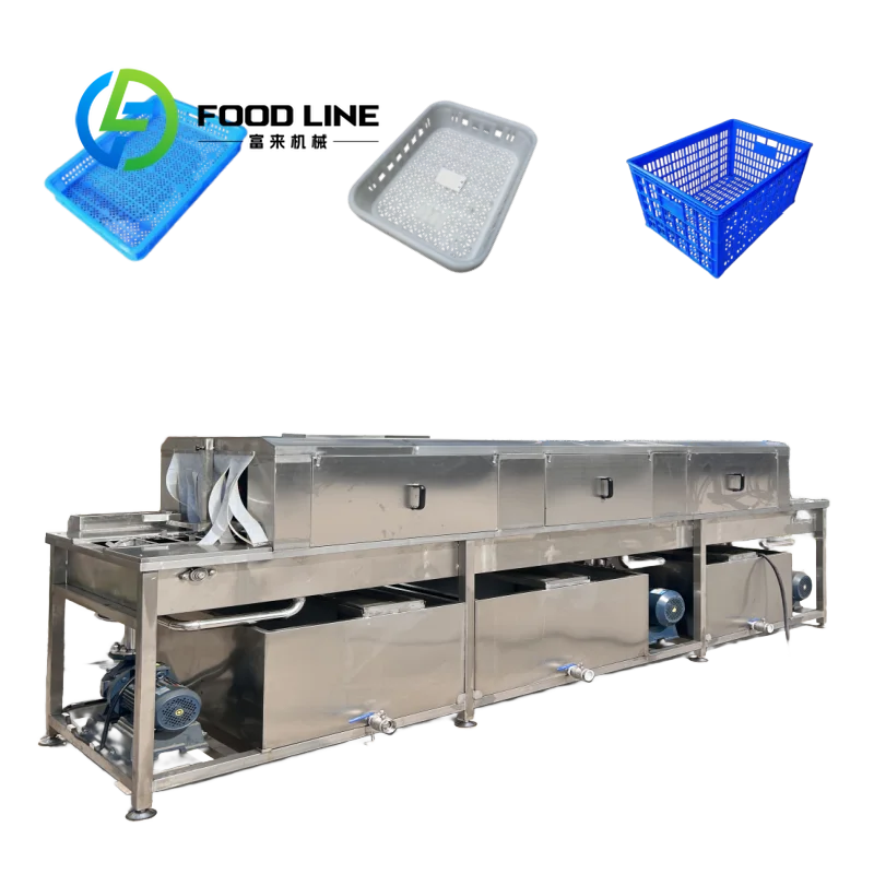 Durable Plastic Crate Washing Machine Made Of SUS304 Material Resistant To Corrosion And Rust For Long Term Usage In Humid