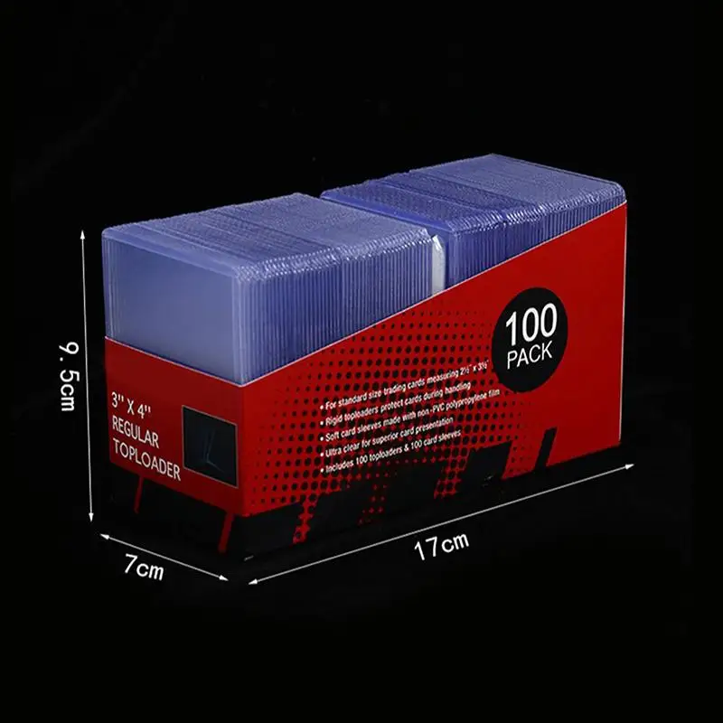 25/100Pcs 3 X 4 Inch Clear Rigid Toploaders With Scratch Proof Surface Perfect For Protecting Sports Trading Collectible Cards