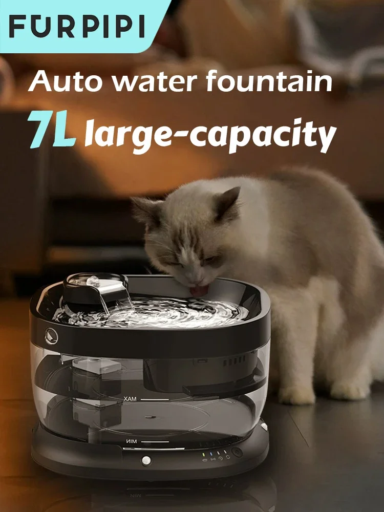 

7L water dispenser pet fountain Furpipi ABS material automatic pet feeder