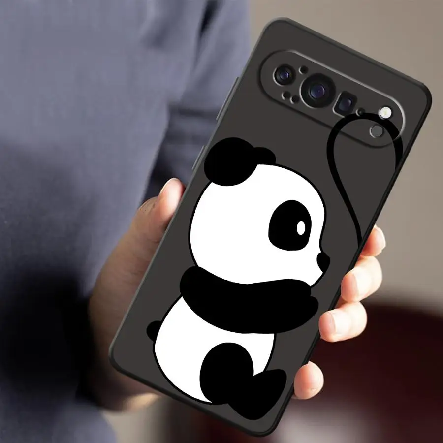 Paar Liefde Panda Soft Cover Case voor Google Pixel 6 7 8 Pro 7a 6a 9a 10 9 Pro XL 8a