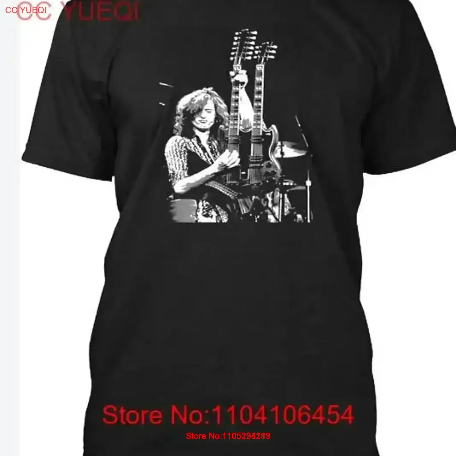 Jimmy Page T Shirt best MOM gift christmas new vintage Washed Breathable Top For Everyday Wear graphic Versatile Stylish Soft