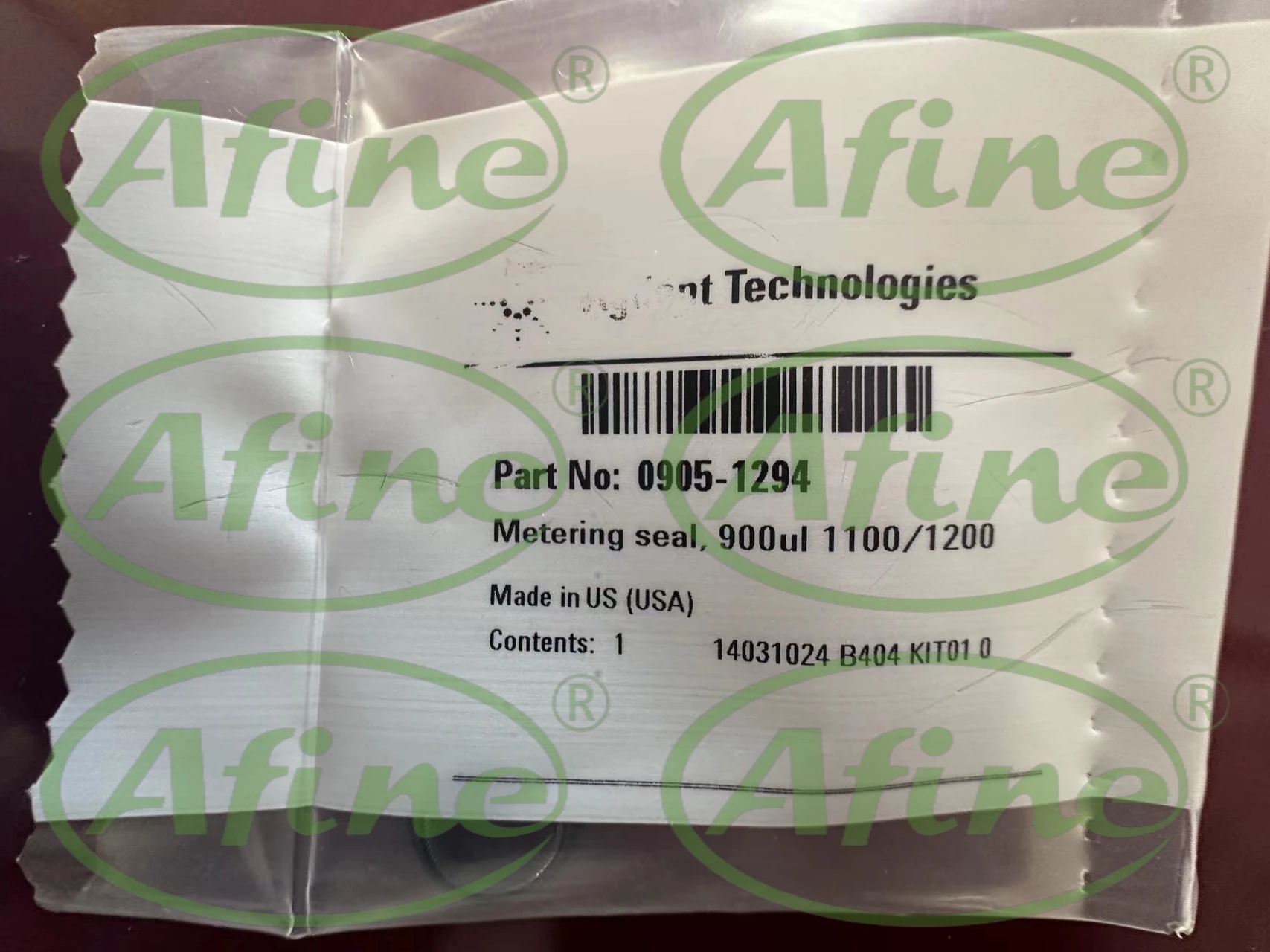 

AFINE Agilent Repair Part 0905-1294 Plunger Rod Gasket 900 µL for G1313A G1329A/B G1367E Autosampler