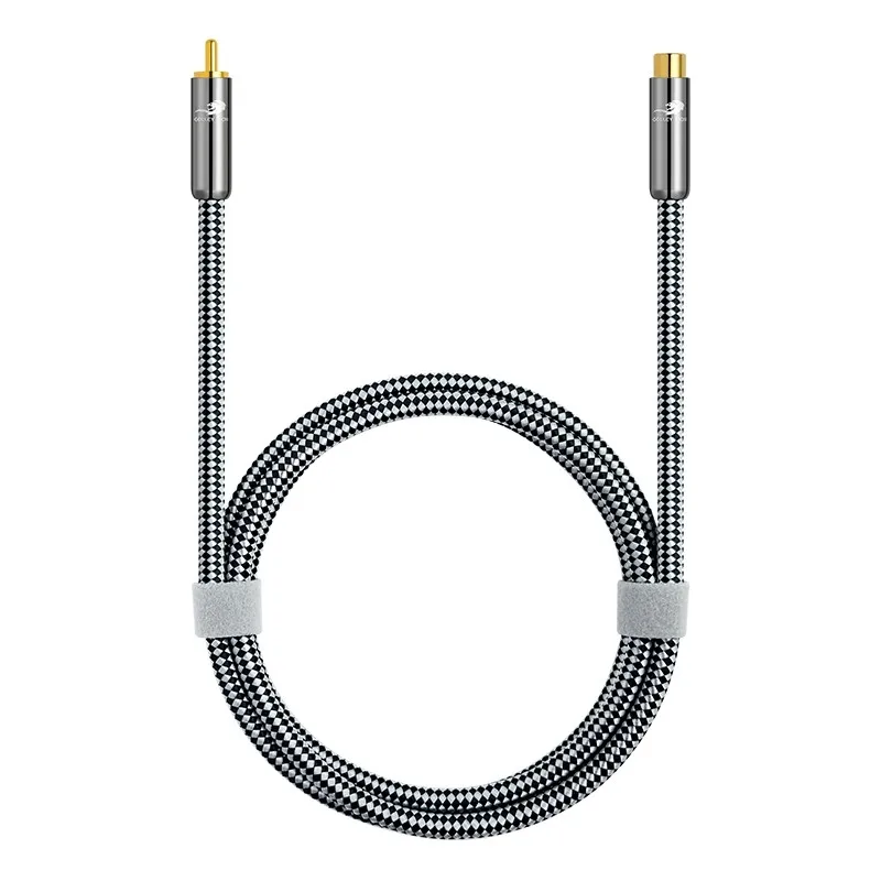 RCA Male to Female Stereo Digital Coaxial Audio Cable for Subwoofer Amplifier AV TV Video RCA Extension Cords