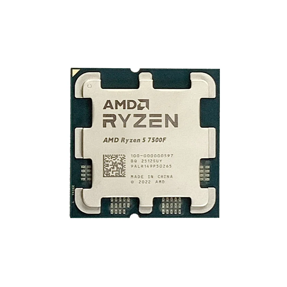 AMD Ryzen 5 7500F R5 7500F 3.7GHz 6-Core 12-Thread CPU 5NM L3=32M
