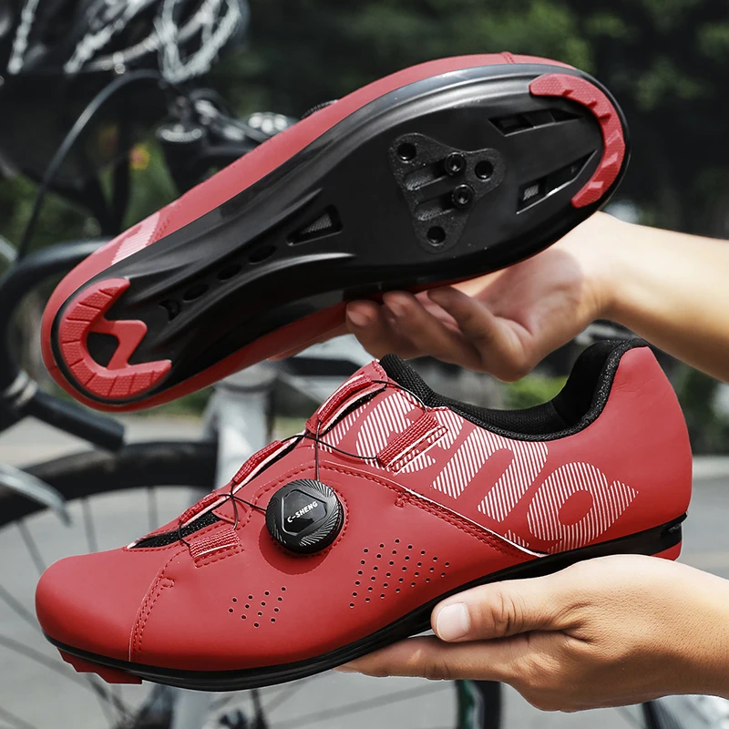 

MTB Cycling Shoes Men Women Breathable Self-Locking Road Bicycle Shoes SPD Cleats Cycle Training Shoes