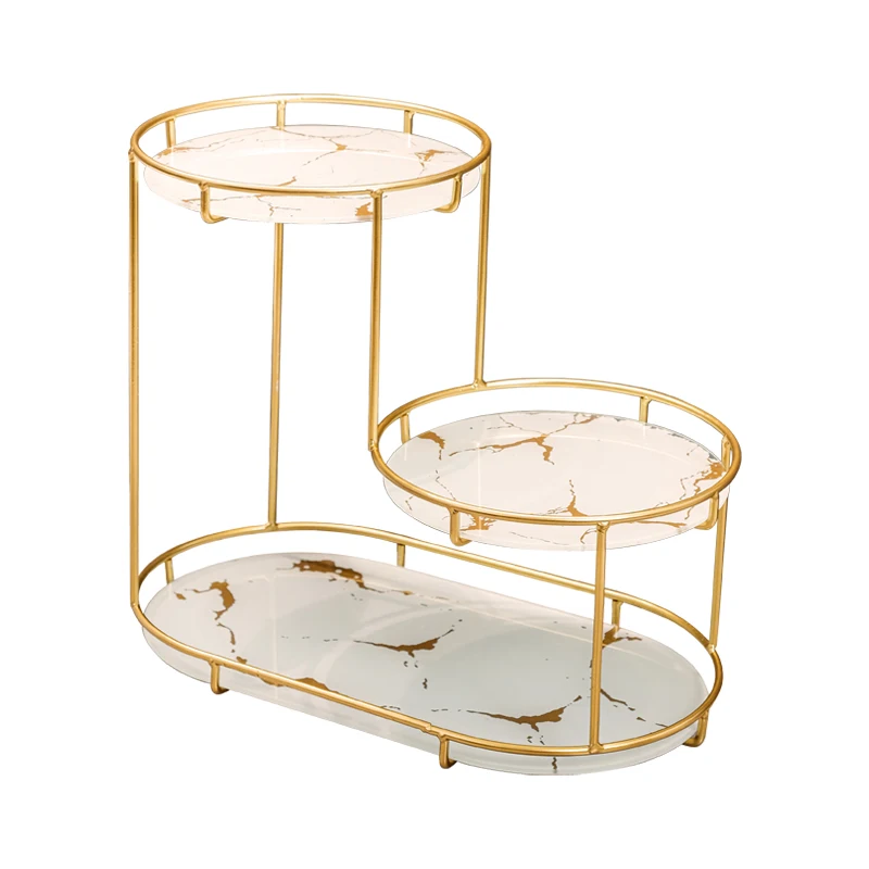 

*Toilet Shelf Light Luxury Bathroom Toilet Cosmetics Storage Rack Desktop Dressing Rack