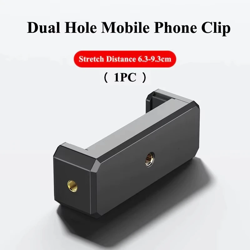 Universal Mobile Phone Clip Bracket Holder 360 Rotation 1/4 Screw Ballhead for Tripod Stand Monopod image 6