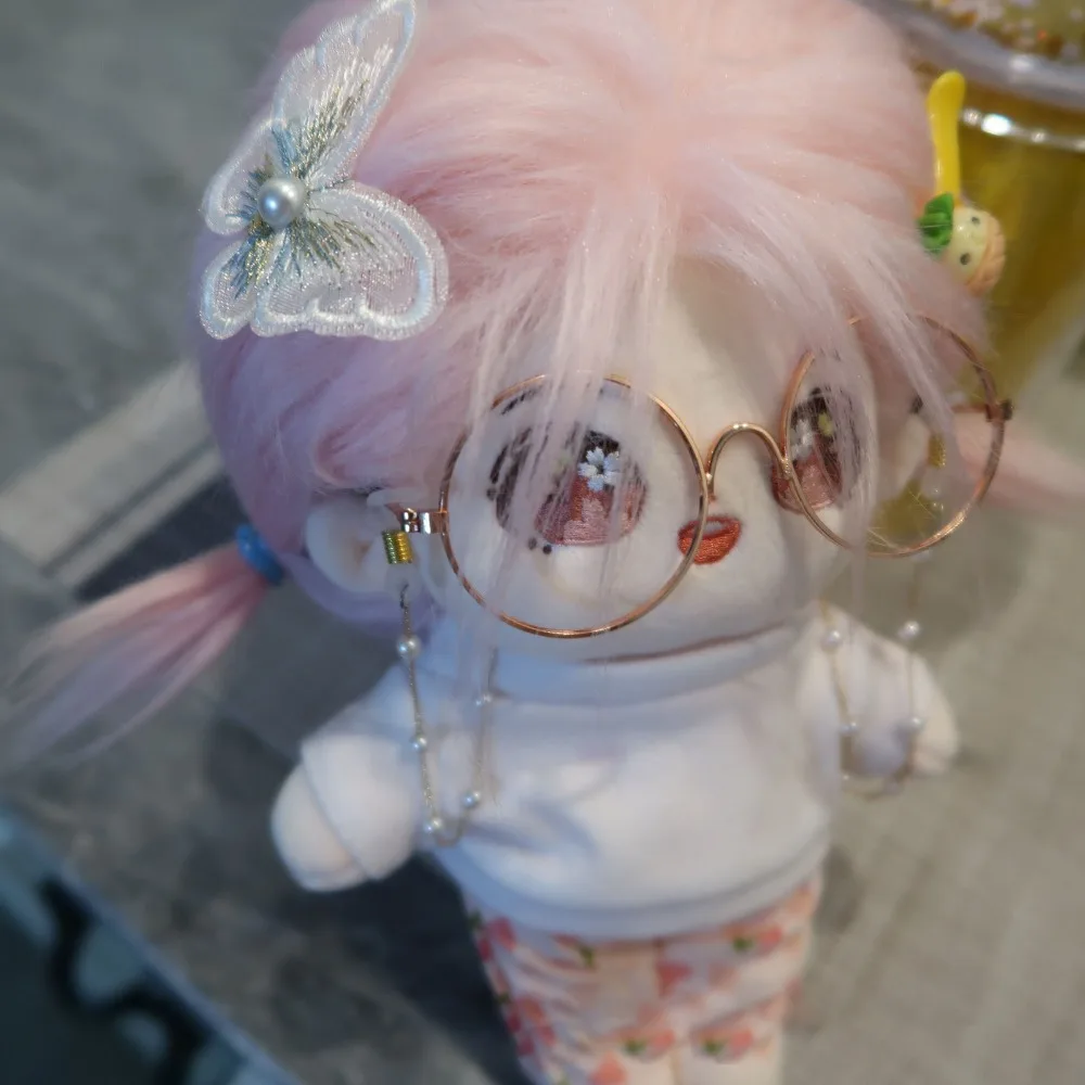 Miniature 10CM 10CM Glasses Toys Replaceable Round Frame Glasses Multi Color Miniature Eyeglasses Doll