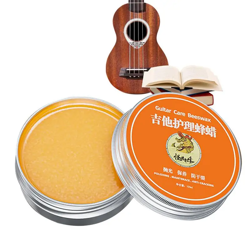 

Guitar Polish Multipurpose Maintenance Beeswax Cleaning Musical Instrument Care 100ml Fingerboard Oil Guitar Care Beeswax String