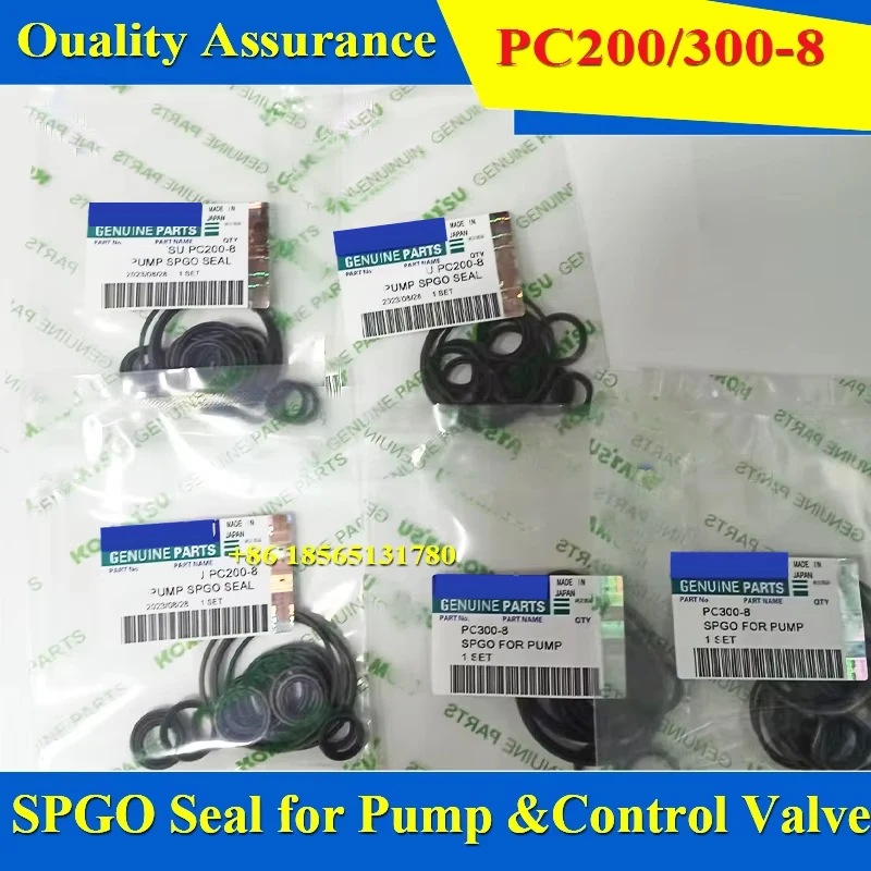 High Quality PC200-8 PC300-8 SPGO Seal for Komatsu Excavator Hydraulic Main Pump Seal Control Valve Seal kit