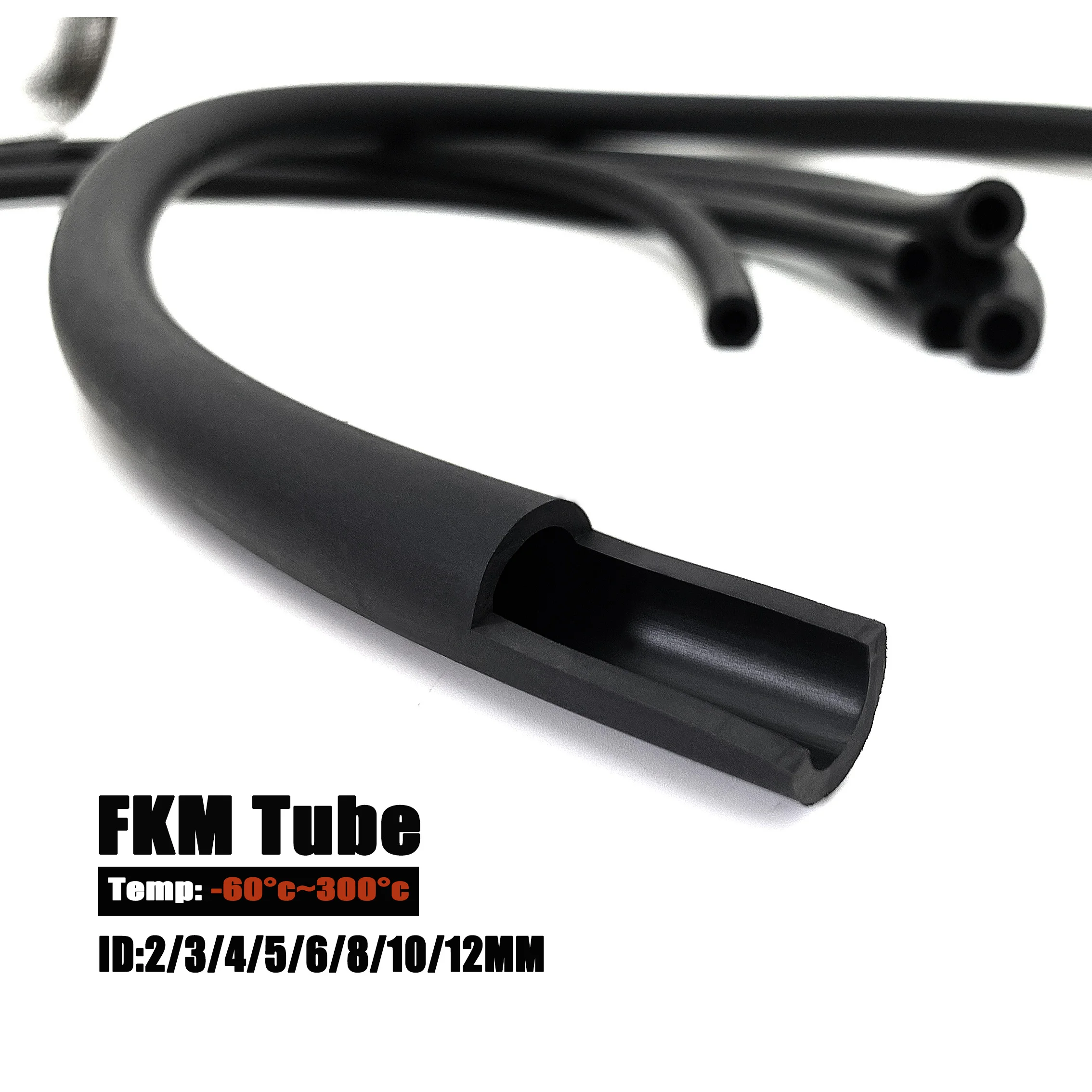 

FKM фторкаучуковый шланг, трубка, высокая температура, коррозионная стойкость, масляная труба, ID 2 мм/3/4/5/6/7/8/10/12 мм, стеклянная труба масляной горелки