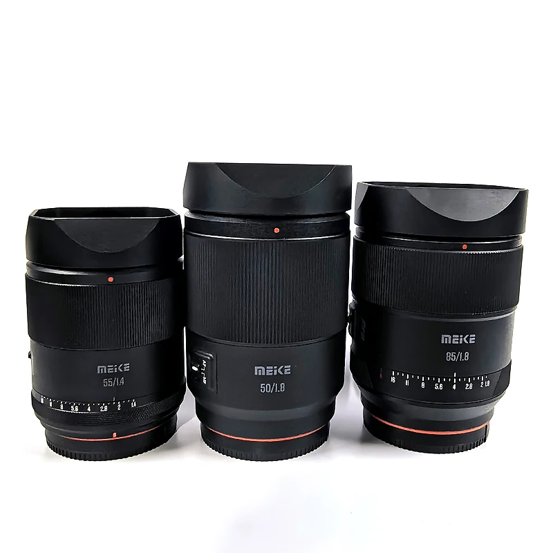 

Metal Bayonet Square Lens Hood With Hood Cap For MEKE Meike AF 50mm f1.8 ,55mm F1.4 ,85mm F1.8 Pro