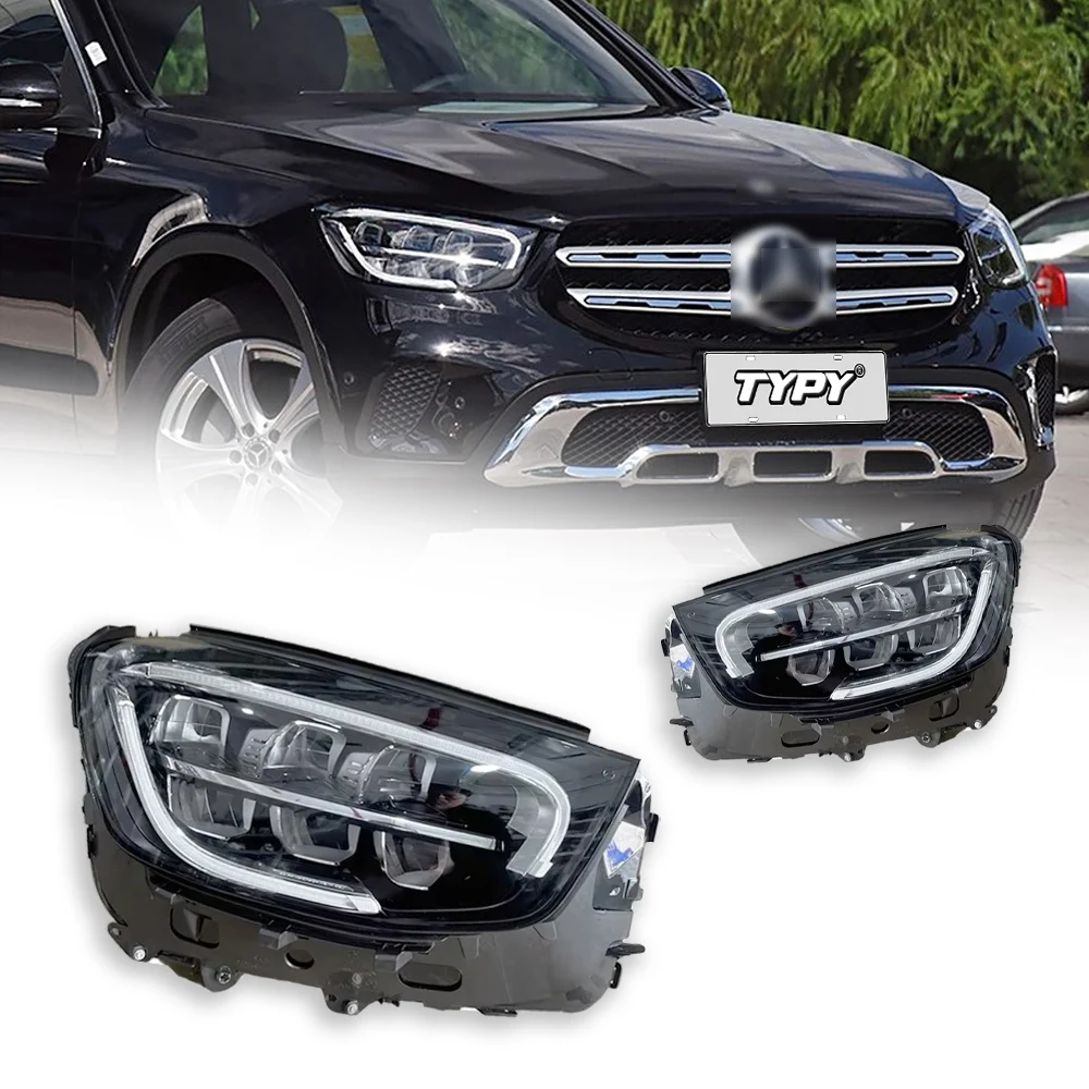 

Новые светодиодные фары, модифицированные полные фары для Benz GLC W253 2020, указатели поворота, дневные ходовые огни