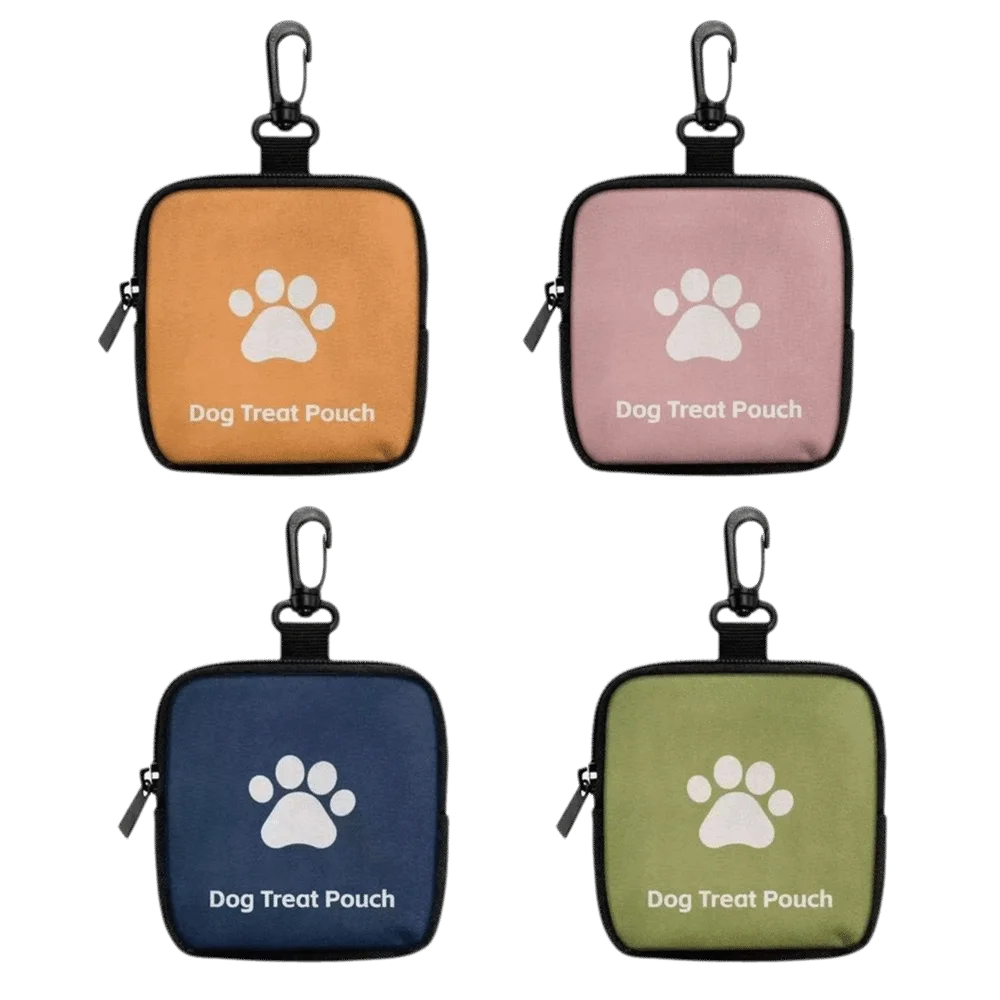 Mini Waterproof Dog Treat Pouch Portable Compact Dog Training Rewards Bag Easy to Clean PVC Coin Purse for Training
