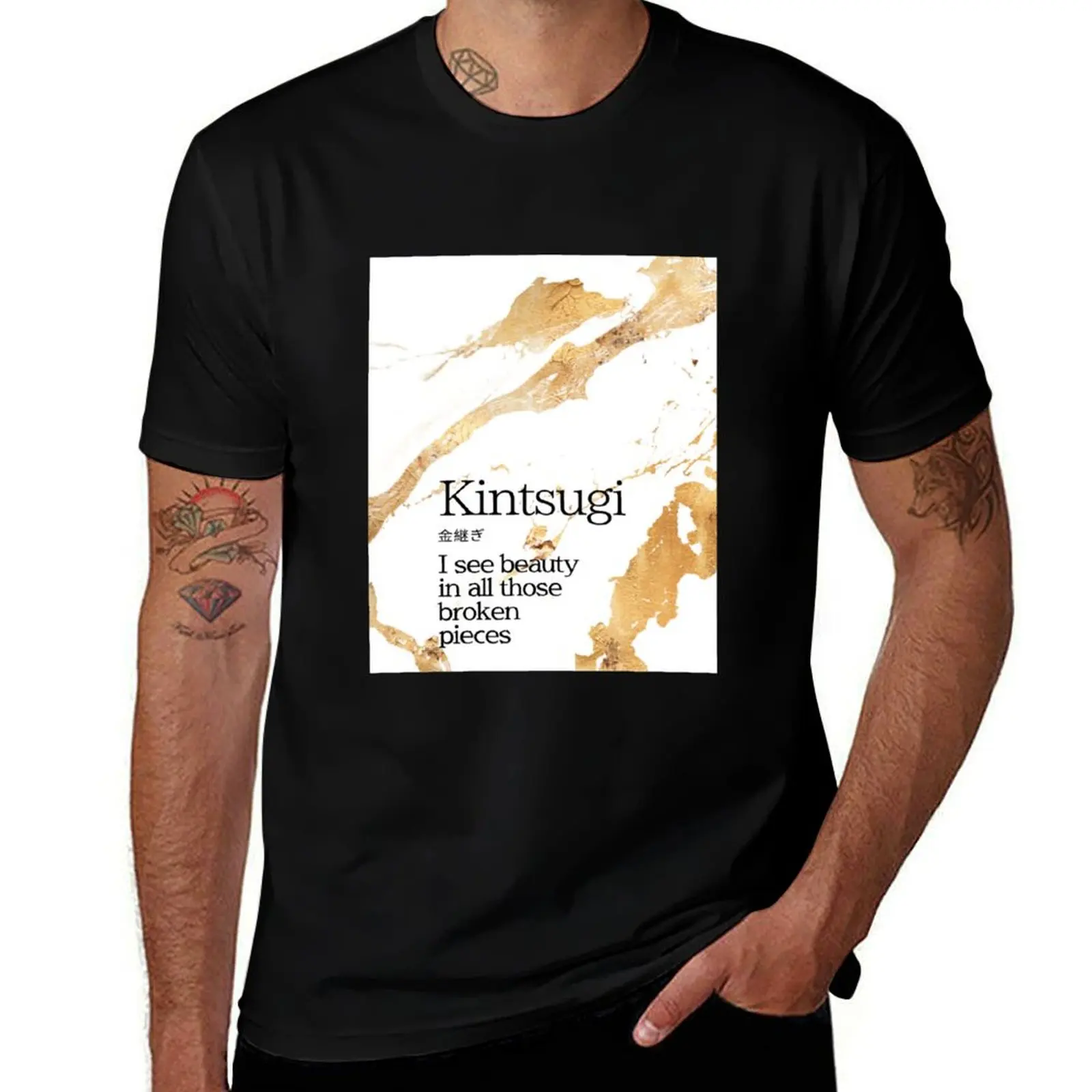 Kintsugi T-Shirt Soft Anti-Shrink Cotton Tee T-Shirt