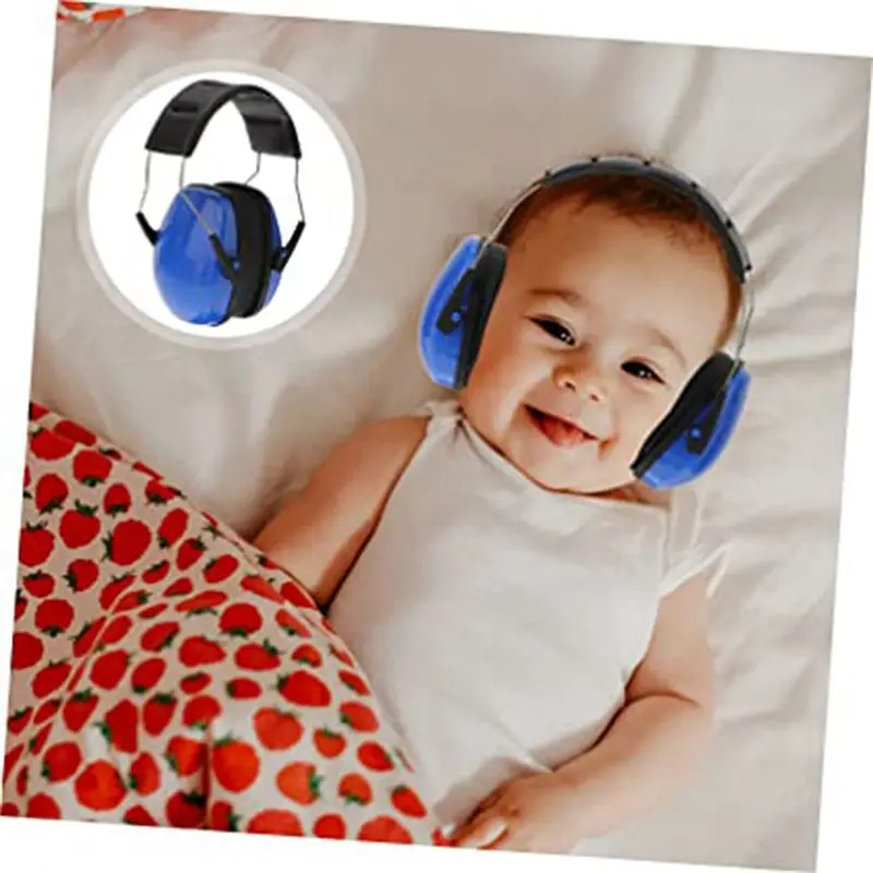 TEXU 4 Pieces Protective Anti-Noise Noise-Cancelling Earmuffs Student Soundproof Earmuffs