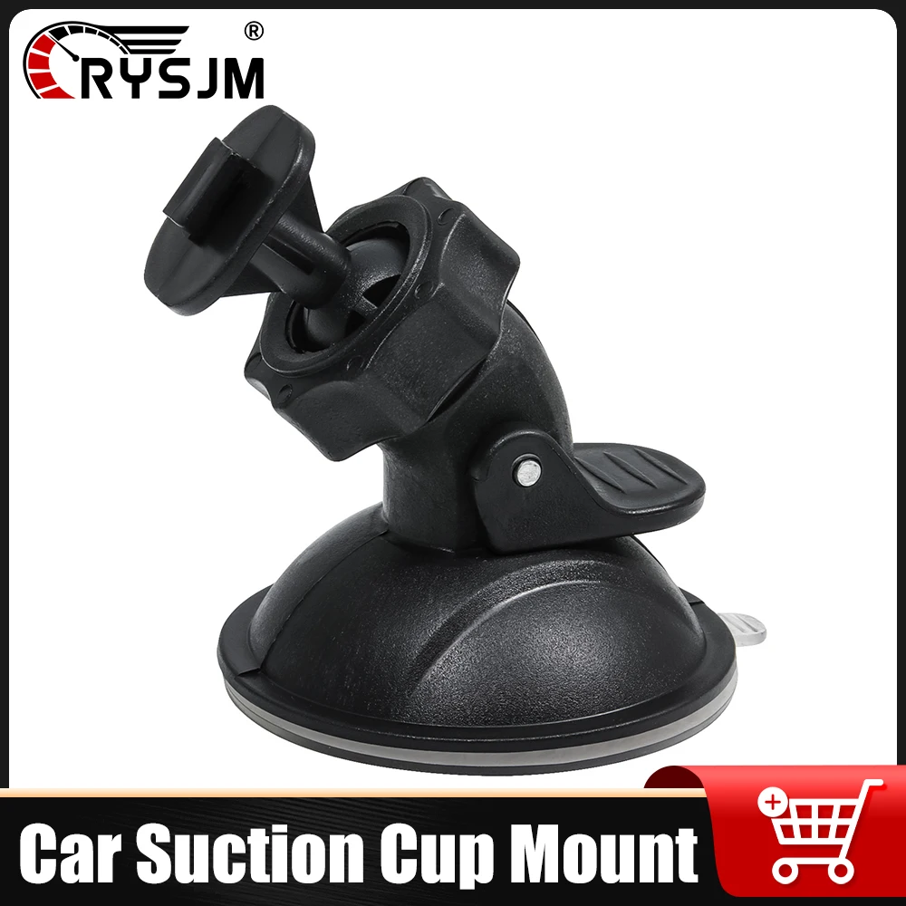 Car Mounted Suction Cup Bracket Driving Recorder Bracket 360 Degree Rotating Car Shaped Driving Recorder Base Car Holder