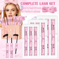 Adhesivo y Sellador para Extensiones de Pestañas, Pegamento de Larga Duración 2 en 1, Pegamento Individual para Pestañas, Uso DIY en Casa, Herramienta de Maquillaje