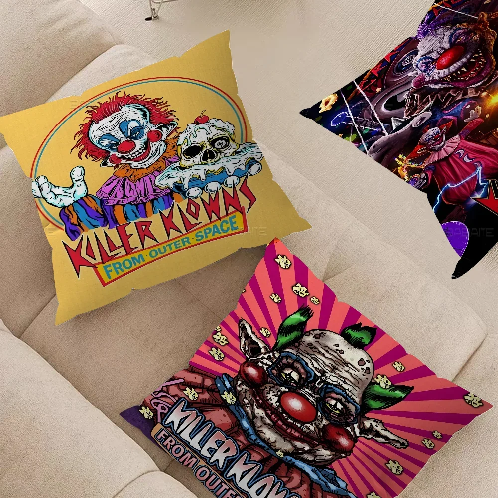 Killer Klowns from Outer Space Pillowcases Home Bedding Decorative Pillow Cover Wedding Super Soft Pillow Case