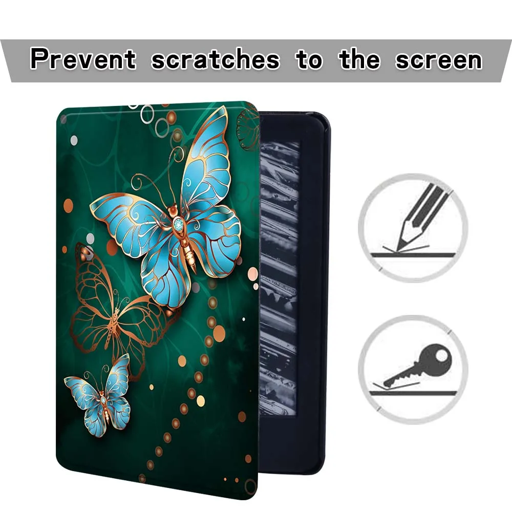 Case for Kindle Paperwhite 5 2021/Kindle 8th/10th/Kindle Paperwhite 1 2 3 Case Leather Stand Foldable Protective Cover