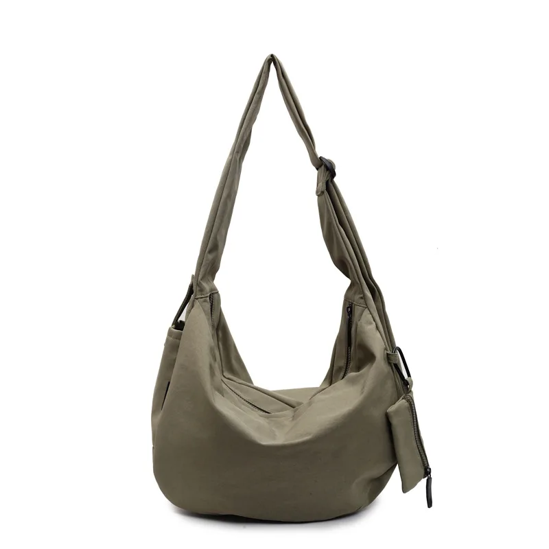 

Casual Canvas Hobo Bag Women Large Capacity Shoulder Crossbody Bag Unique Design Tote Handbag Everyday Work Purse