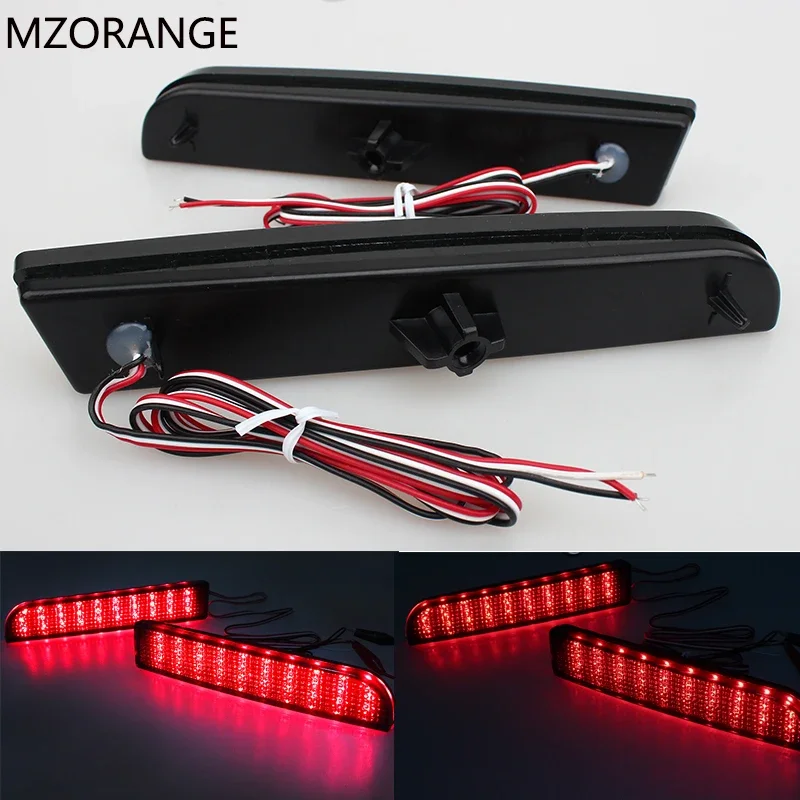 LED Bumper Reflector Smoked Lens Tail Brake Light For Mitsubishi Lancer EVO 2008-2017 Evolution X CZ4A Outlander Sport RVR ASX