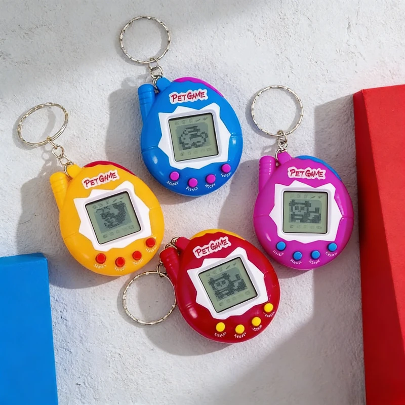 سلسلة مفاتيح إلكترونية لطيفة للحيوانات الأليفة 2026 جديدة - لعبة افتراضية محمولة باليد لعبة مضيئة للأطفال #3