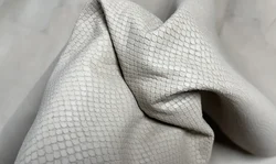Italy Stock Calf Skin in Stock, Italy Random Color Embossed apricot Cowhide, Thickness 1.0mm, 8-10SF