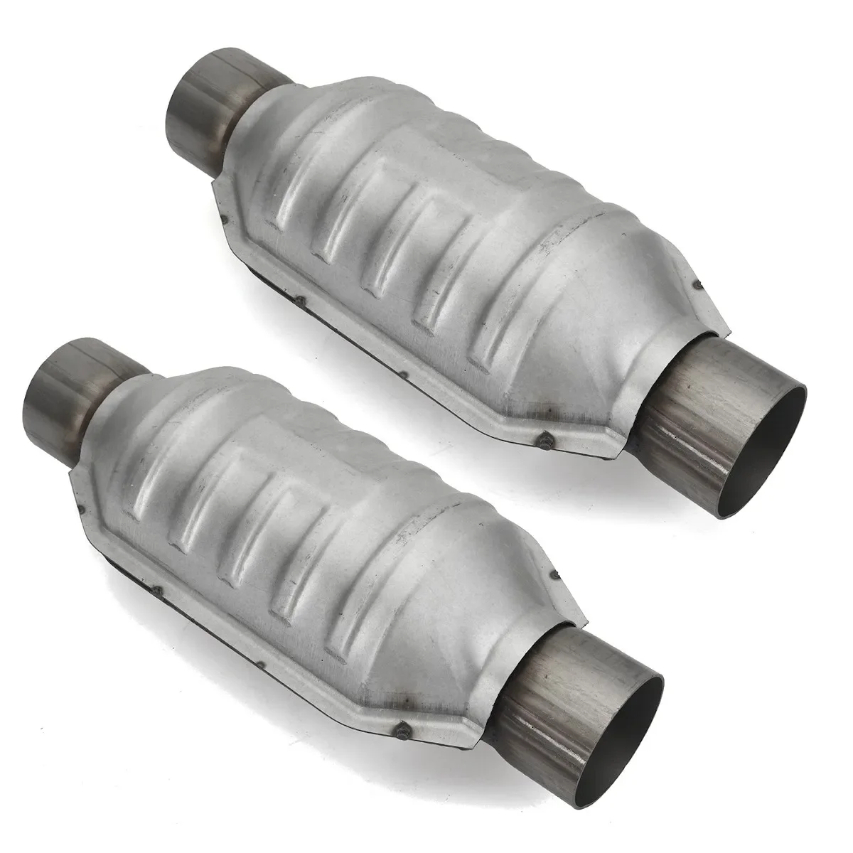 

1/2X 2.5inch Universal Inlet/Outlet 400 cell Weld-On Catalytic Converter 13" Length Stainless Steel High-Flow Performance