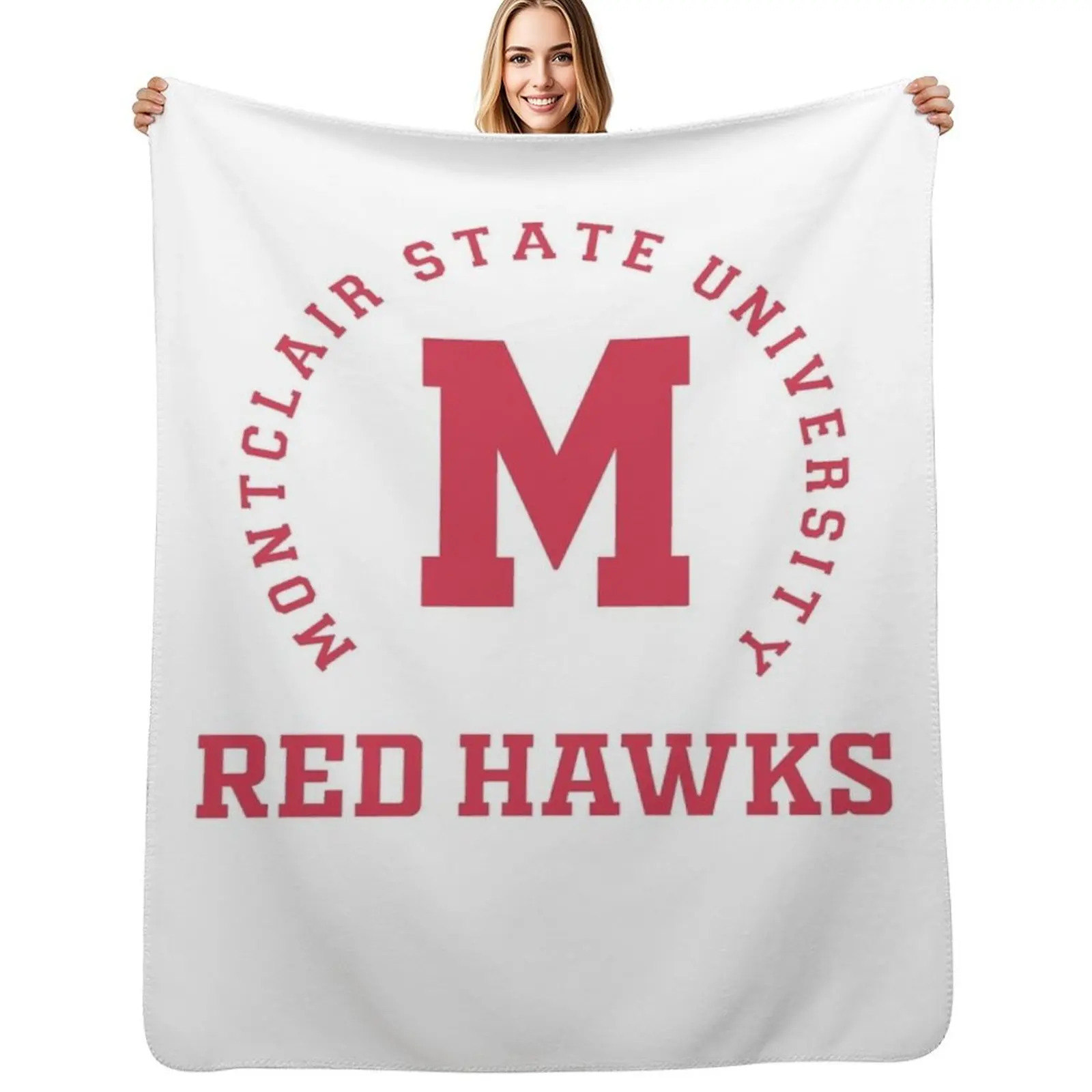 

Montclair State 1908 University Apparel, Long Sleeve, Sweat, Throw Blanket Giant Sofa Quilt Soft Designers Blankets