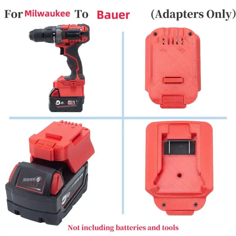 

Battery Adapter Convert for Milwaukee M18 Lithium compatible to Bauer 20V Power Tool Converter (Not Include Tools And Battery)